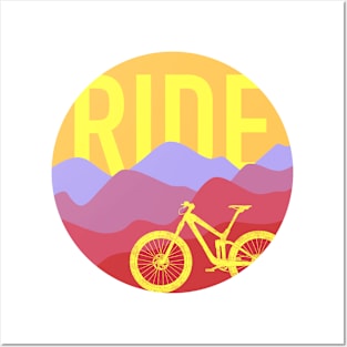 Ride MTB - Mountain Bike Vintage Colors Posters and Art